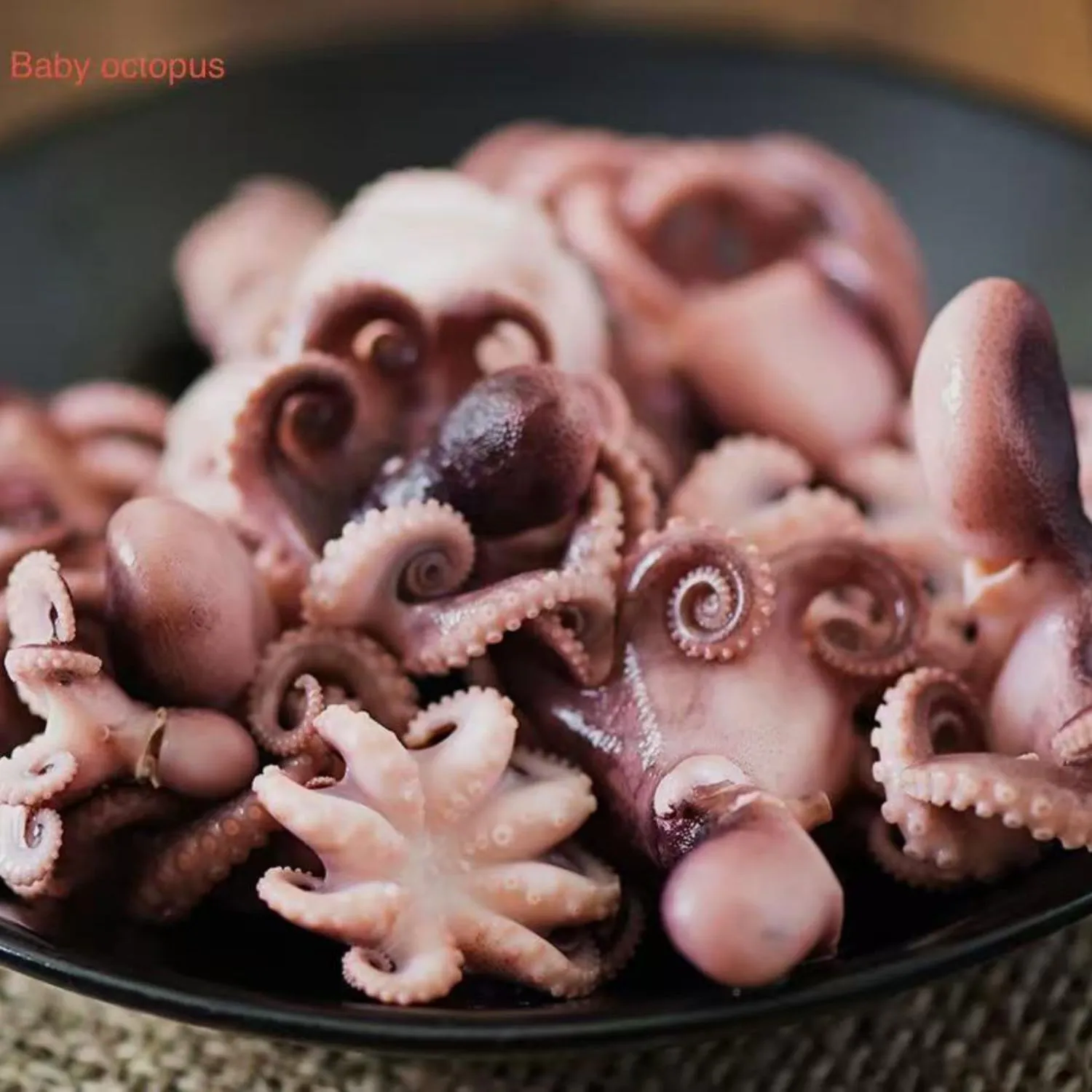 Fresh tender baby octopus at Shila Korean BBQ And Hot Pot, a Asian Fusion Restaurant in Oklahoma City