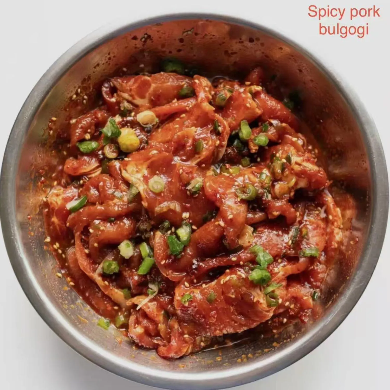 Spicy marinated pork bulgogi at Shila Korean BBQ And Hot Pot, a Asian Fusion Restaurant in Oklahoma City