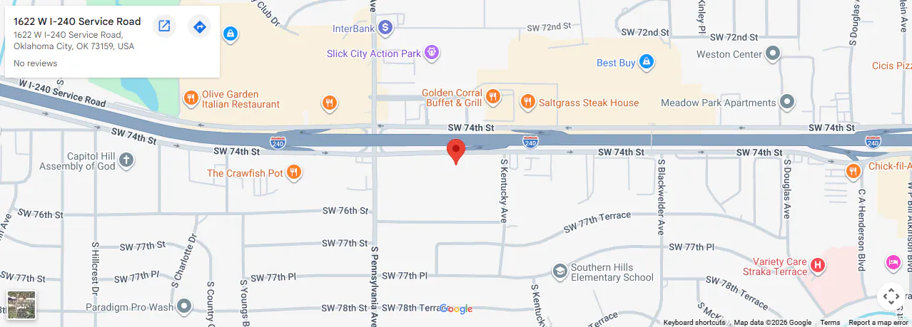 Location, 1622 W I-240 Service Road, Oklahoma City, OK 73159