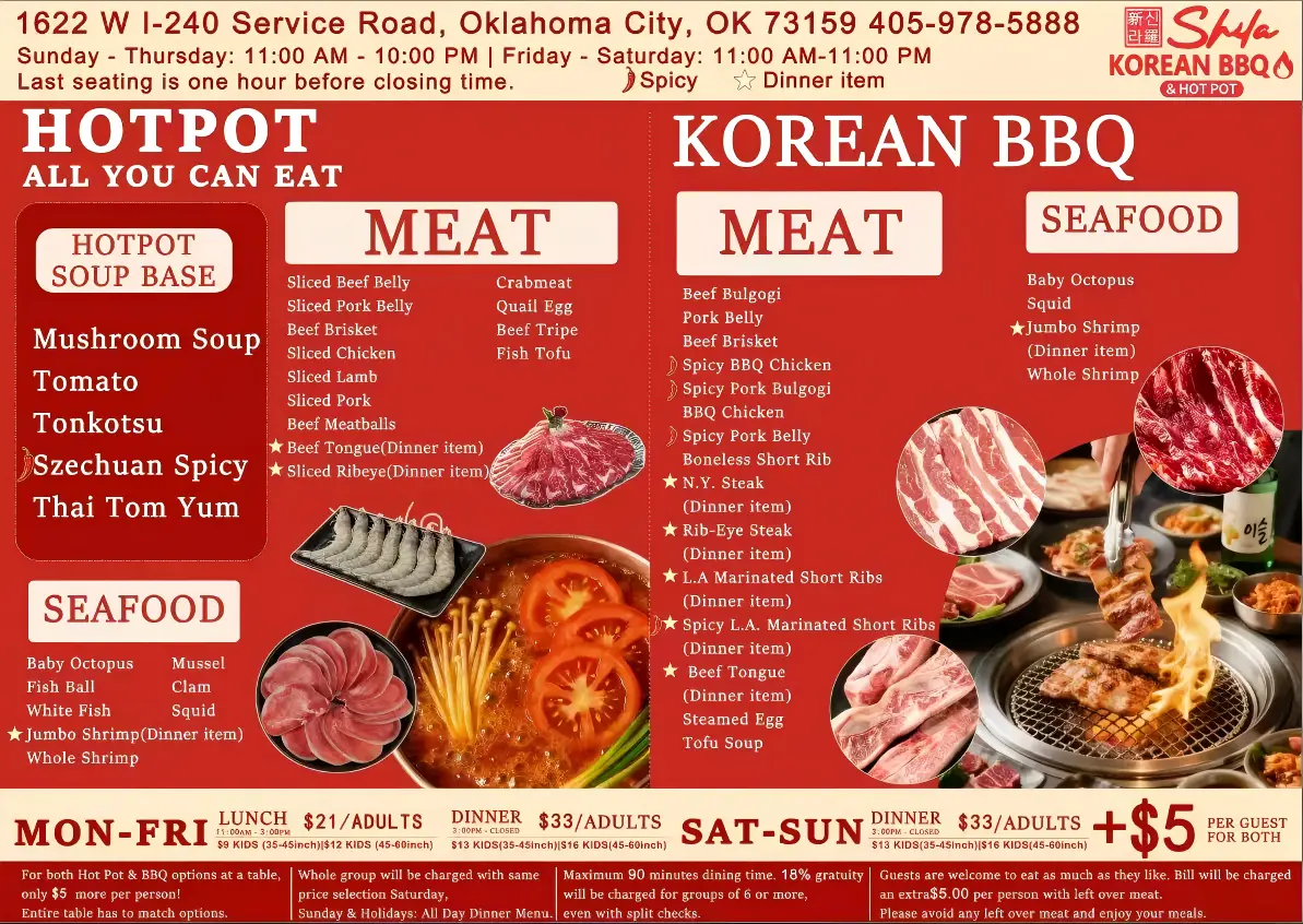 Menu Page 1